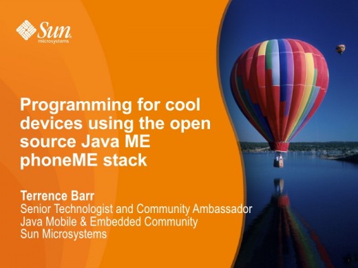Programming Cool Devices with Java ME