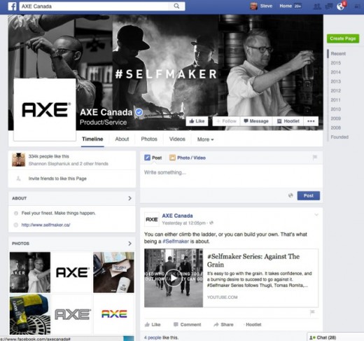 Axe Continues Shift From sex-Sells merchandising With #Selfmaker career-focused Video marketing campaign