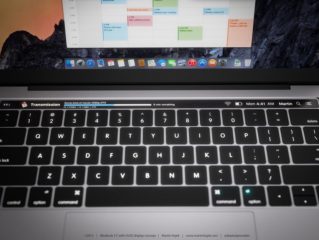 MacBook Pro 2016 OLED Screen, Thinner Design | DeviceDaily.com