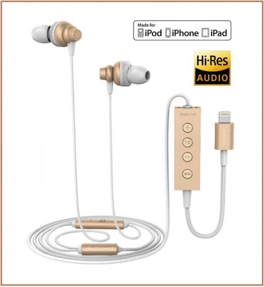 Dodocool Apple MiFi Certified Earphones Review: One Of The Best Hi-Res Earphones For iPhone 7, 7 Plus, 6S, SE, iPad, iPod And More