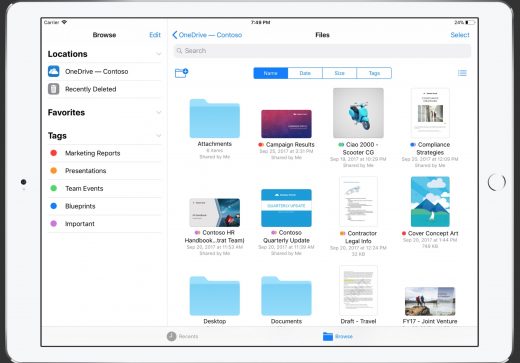 Microsoft adds support for iOS Files app, drag and drop to OneDrive