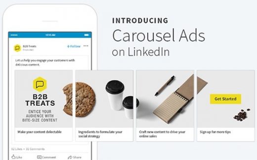 LinkedIn Introduces Carousel Ads For Sponsored Content