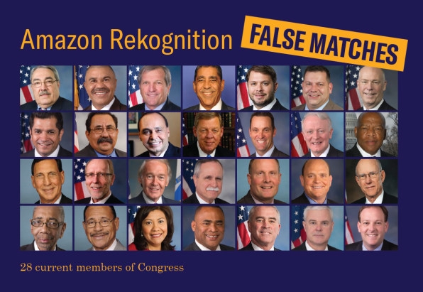 ACLU: Amazon’s controversial Rekognition tech mistakes members of Congress for mugshot subjects | DeviceDaily.com