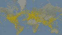 Air traffic data shows less crowded skies since the coronavirus spread