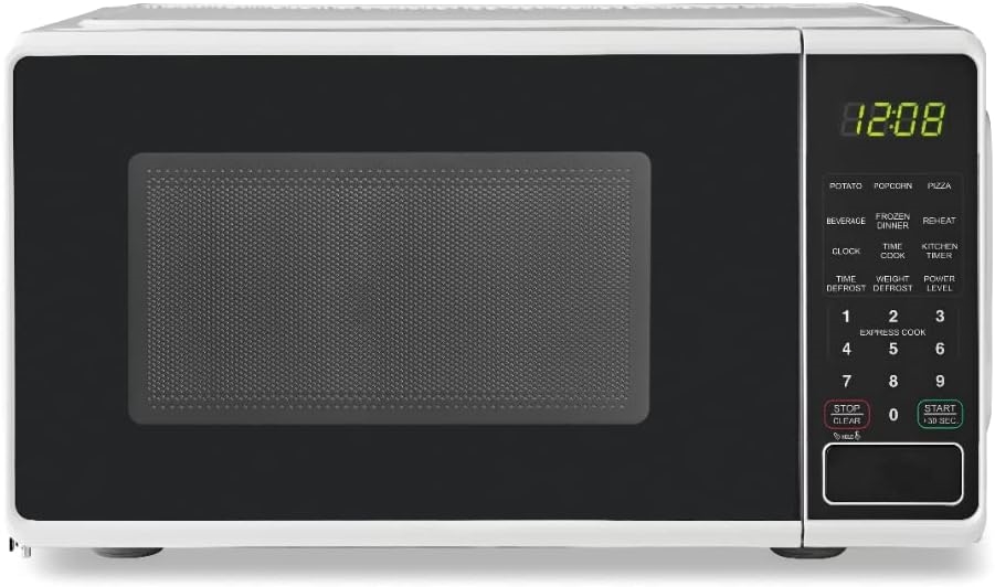 Commercial Chef Countertop Microwave Oven 0.6 Cu. Ft. 600w, White : Target