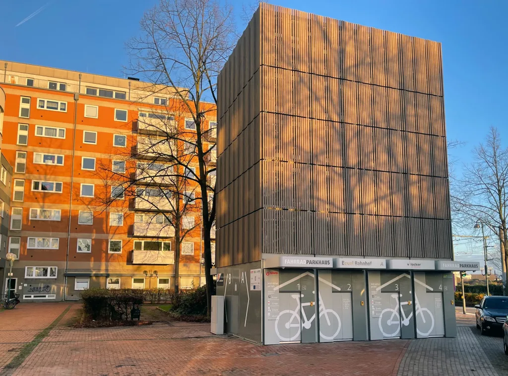 In Bonn, Germany, these sleek bike elevators help store more bikes in a tiny footprint | DeviceDaily.com