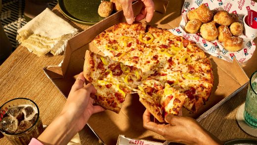 Domino’s Pizza stock rises on earnings beat in a hopeful sign for chains. McDonald’s and Starbucks are up next