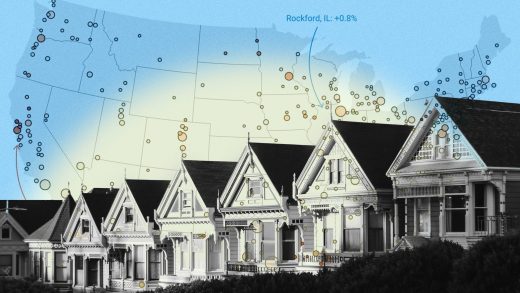 Map: Updated home price forecasts from Zillow and Moody’s for 400 housing markets