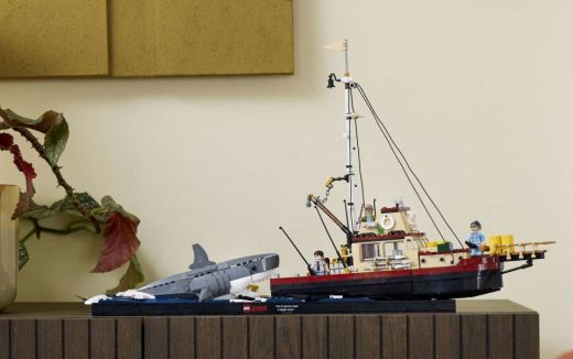 Lego is releasing a Jaws set in August that recreates the final showdown on Quint’s boat