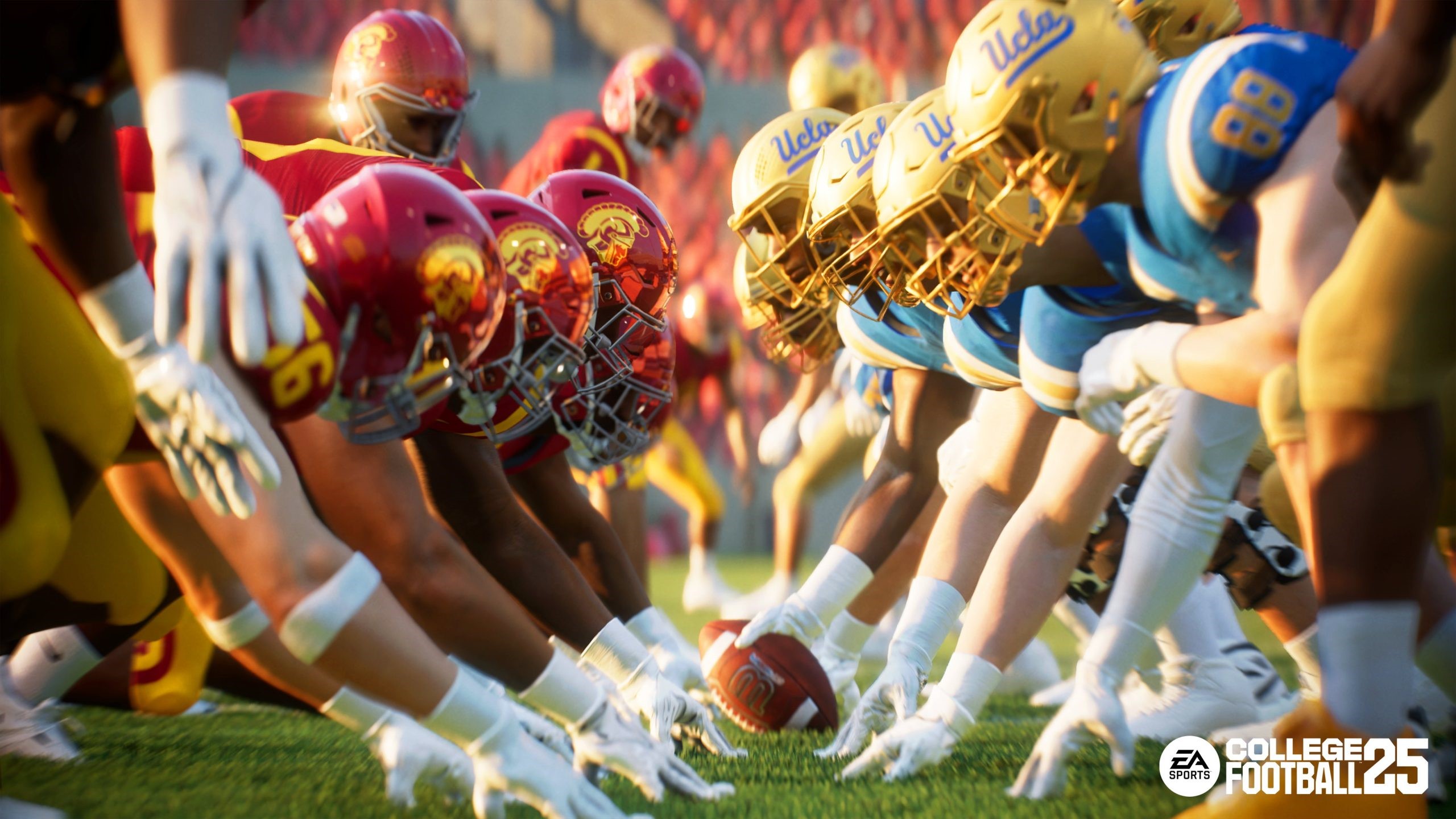 USC and UCLA's lines meet at the line of scrimmage in College Football 25 | DeviceDaily.com