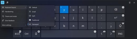 Microsoft is testing a new on-screen keyboard layout that works better with game controllers