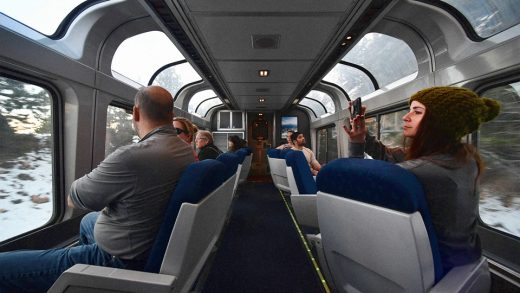 Students ride trains to learn about sustainability and tourism