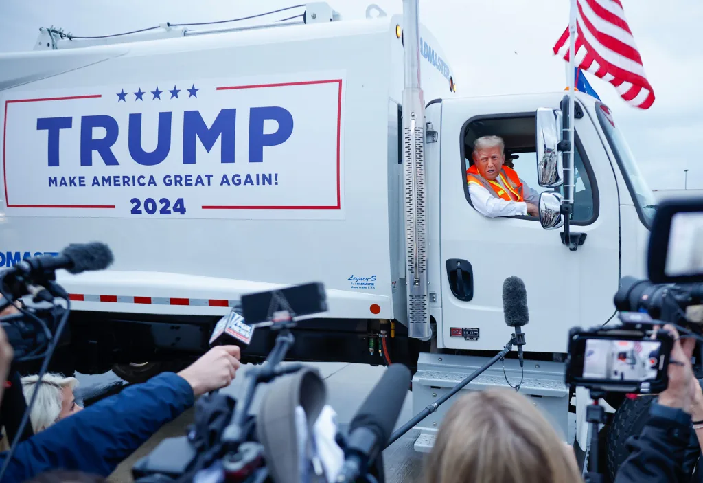 How Trump’s garbage truck stunt became a dumpster fire online | DeviceDaily.com