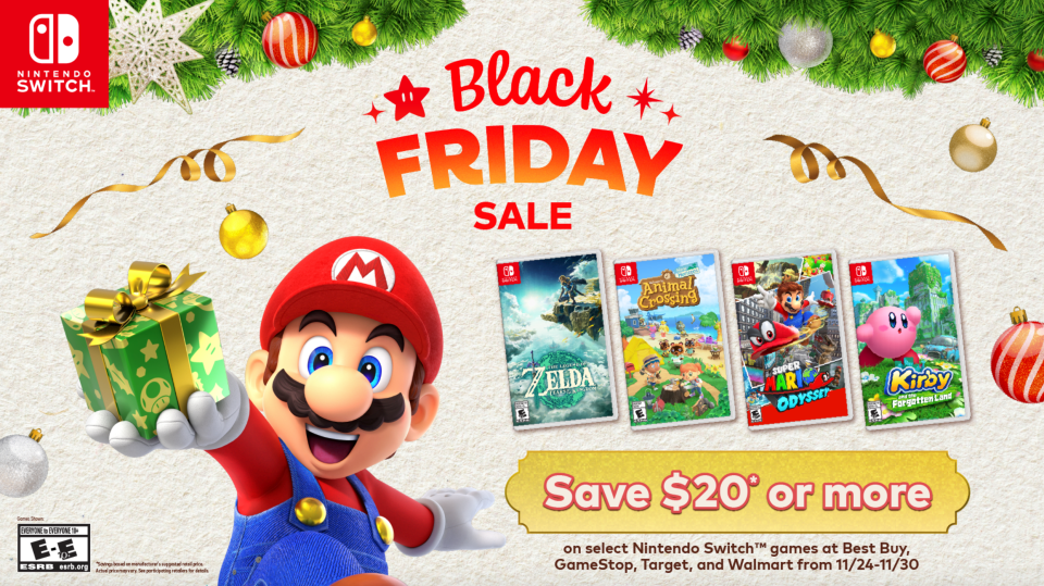 Nintendo just announced its Black Friday deals, and they include Tears of the Kingdom for $50 | DeviceDaily.com