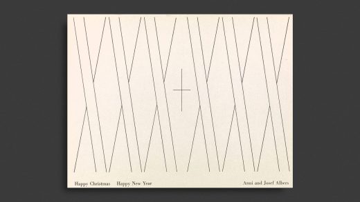 These gorgeous holiday cards by Josef and Anni Albers show the Bauhaus at its best